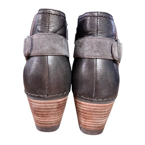 Dansko Shirley Wedge Leather/Suede Ankle Boots in Taupe – Sz 38 (US 8) - Picture 7 of 13